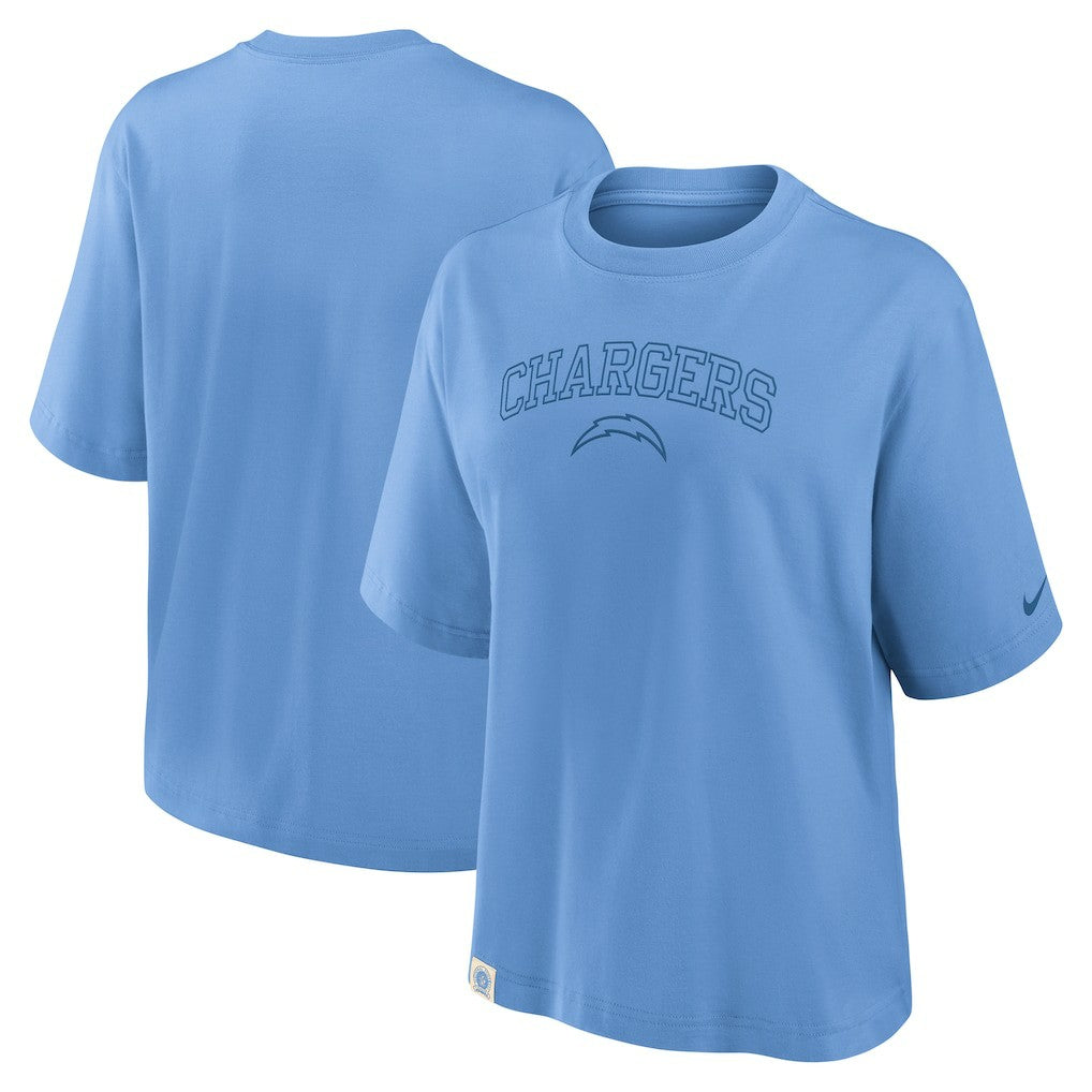 Los Angeles Chargers Nike Women's Glory Arch Boxy T-Shirt