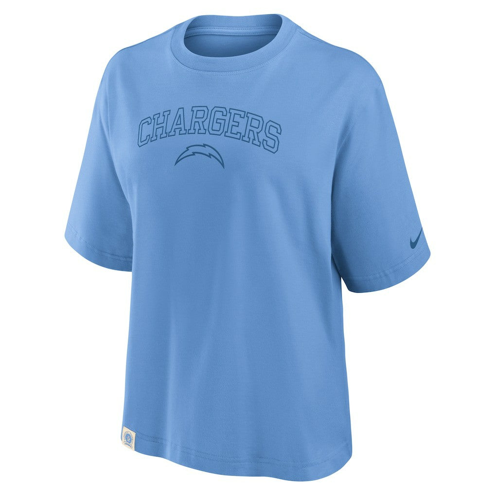 Los Angeles Chargers Nike Women's Glory Arch Boxy T-Shirt