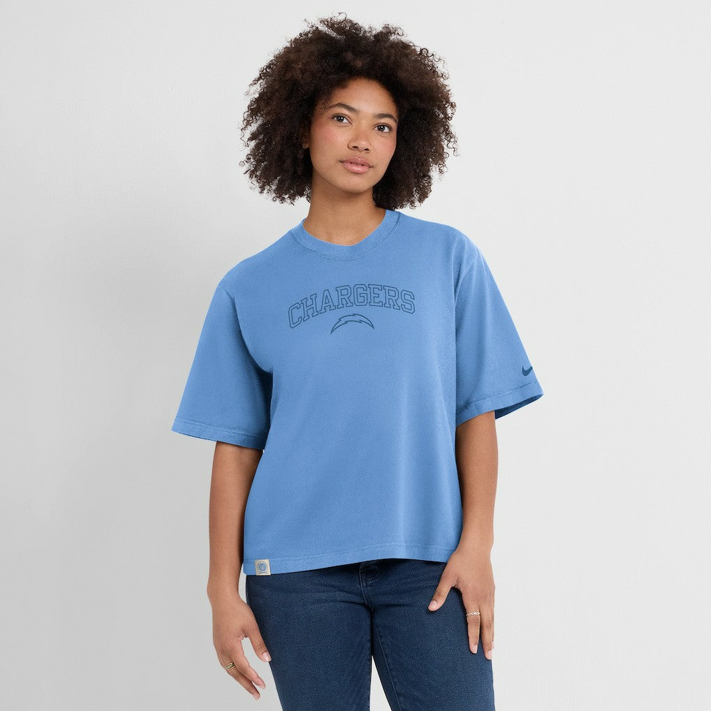 Los Angeles Chargers Nike Women's Glory Arch Boxy T-Shirt