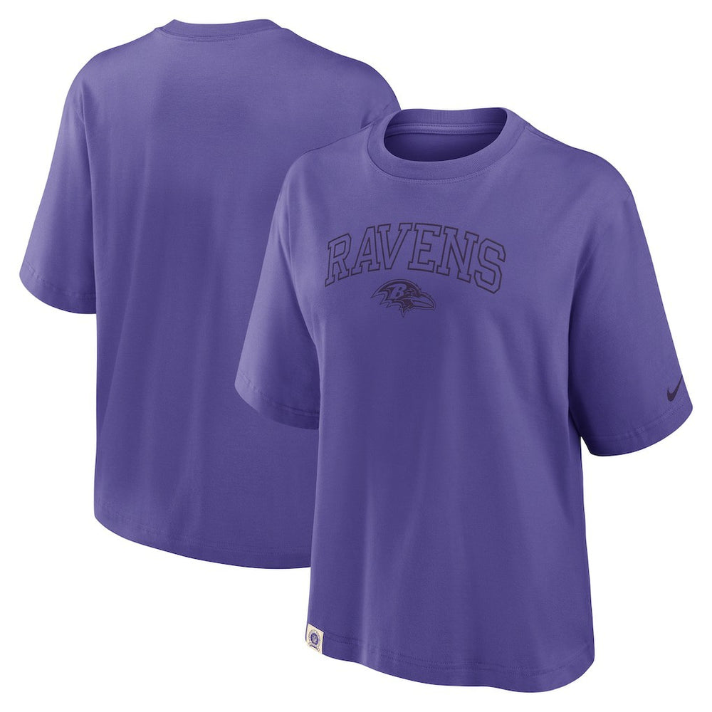Baltimore Ravens Nike Women's Glory Arch Boxy T-Shirt