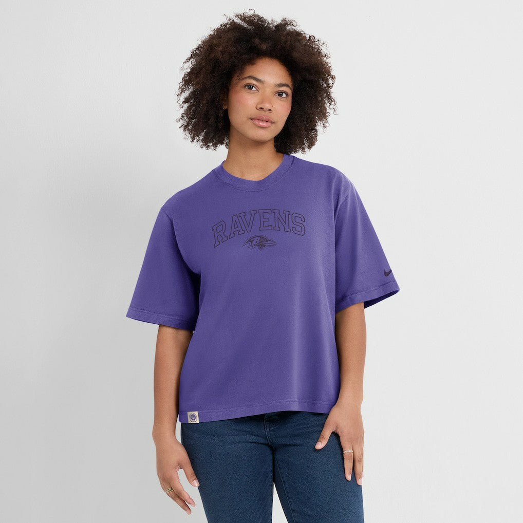 Baltimore Ravens Nike Women's Glory Arch Boxy T-Shirt