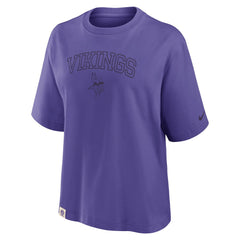 Minnesota Vikings Nike Women's Glory Arch Boxy T-Shirt