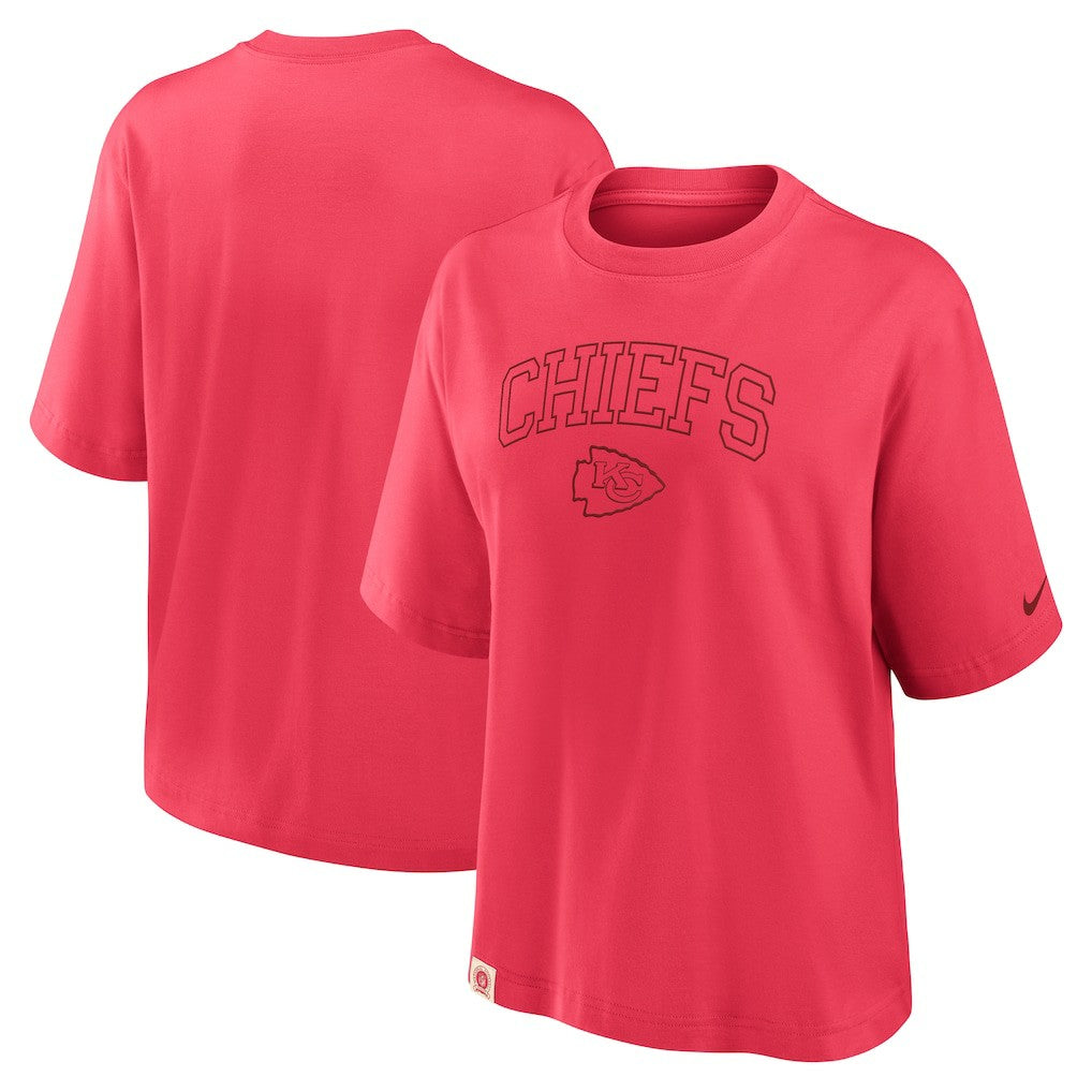 Kansas City Chiefs Nike Women's Glory Arch Boxy T-Shirt