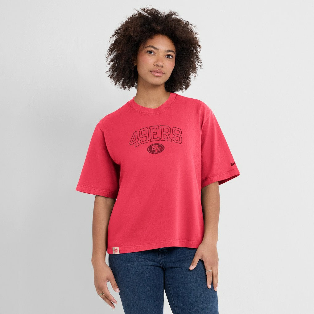 San Francisco 49ers Nike Women's Glory Arch Boxy T-Shirt