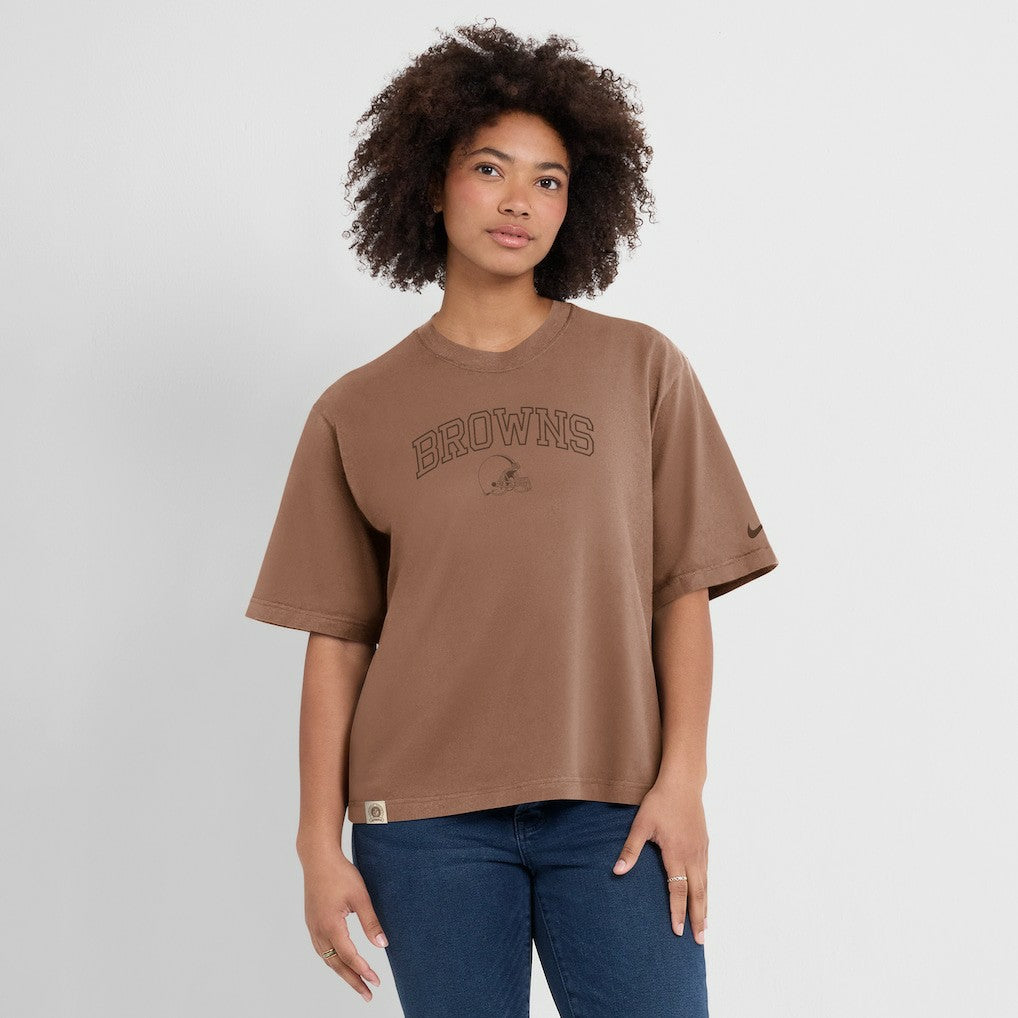 Cleveland Browns Nike Women's Glory Arch Boxy T-Shirt