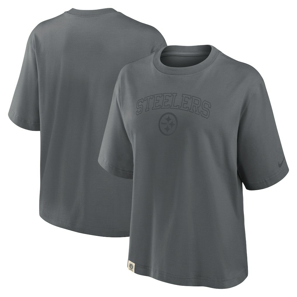 Pittsburgh Steelers Nike Women's Glory Arch Boxy T-Shirt