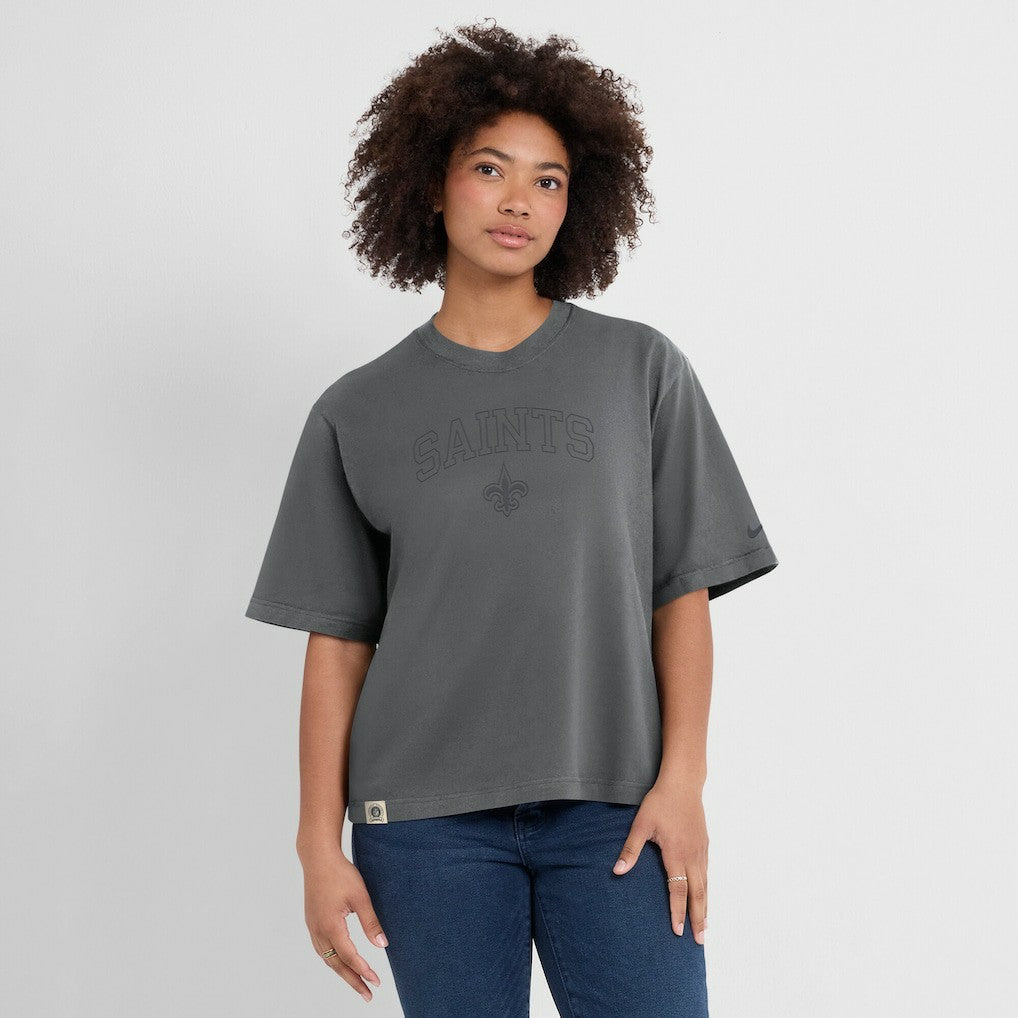 New Orleans Saints Nike Women's Glory Arch Boxy T-Shirt