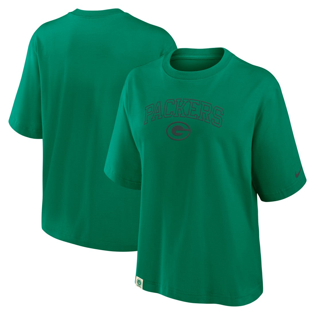 Green Bay Packers Nike Women's Glory Arch Boxy T-Shirt