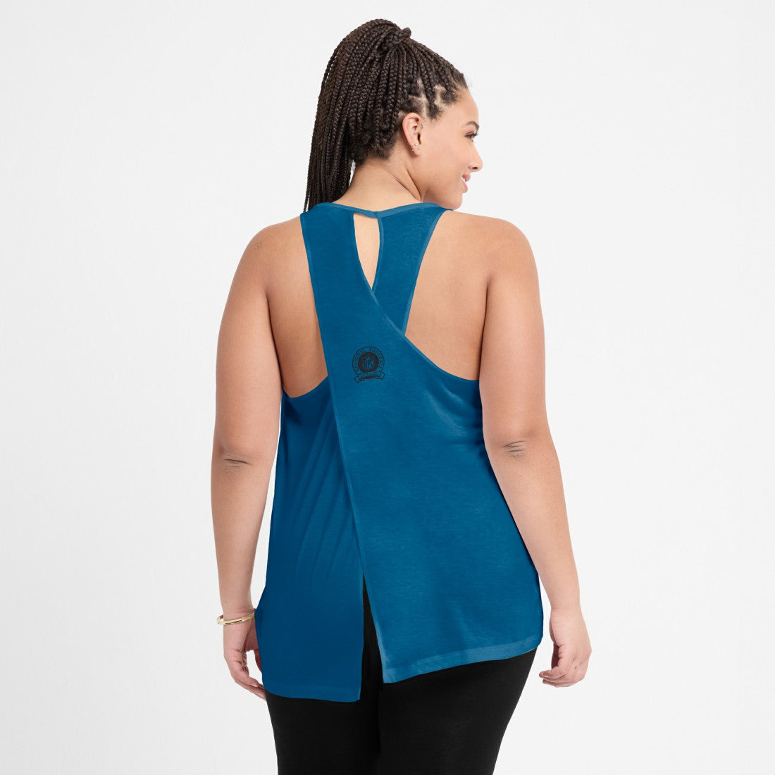 Seattle Seahawks Nike Women's Glory Open-Back Crisscross Dri-FIT Tank Top