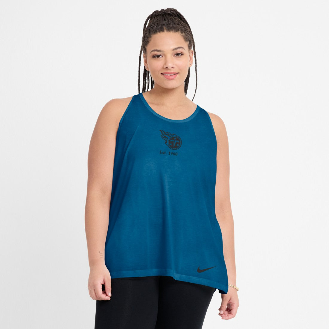 Tennessee Titans Nike Women's Glory Open-Back Crisscross Dri-FIT Tank Top