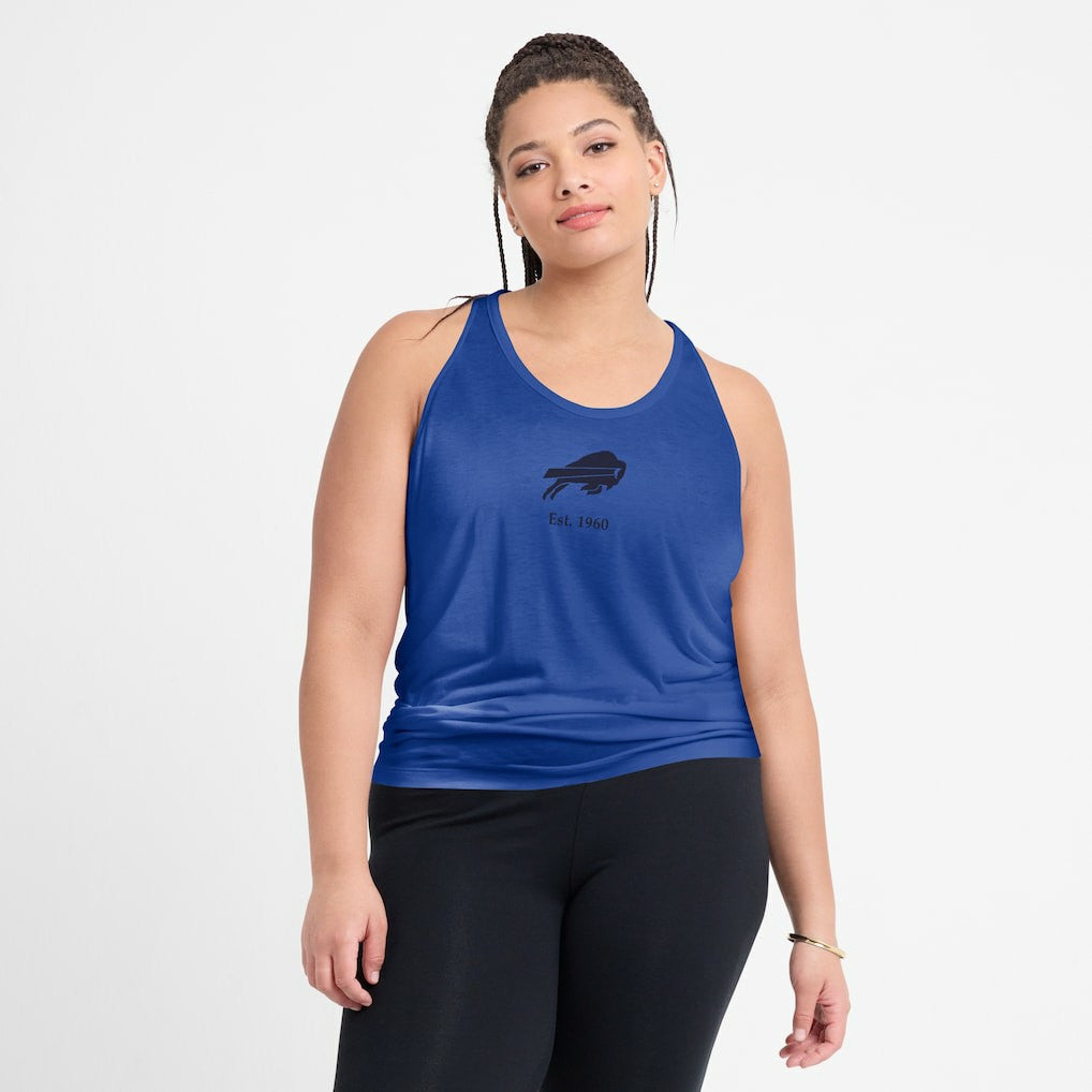 Buffalo Bills Nike Women's Glory Open-Back Crisscross Dri-FIT Tank Top