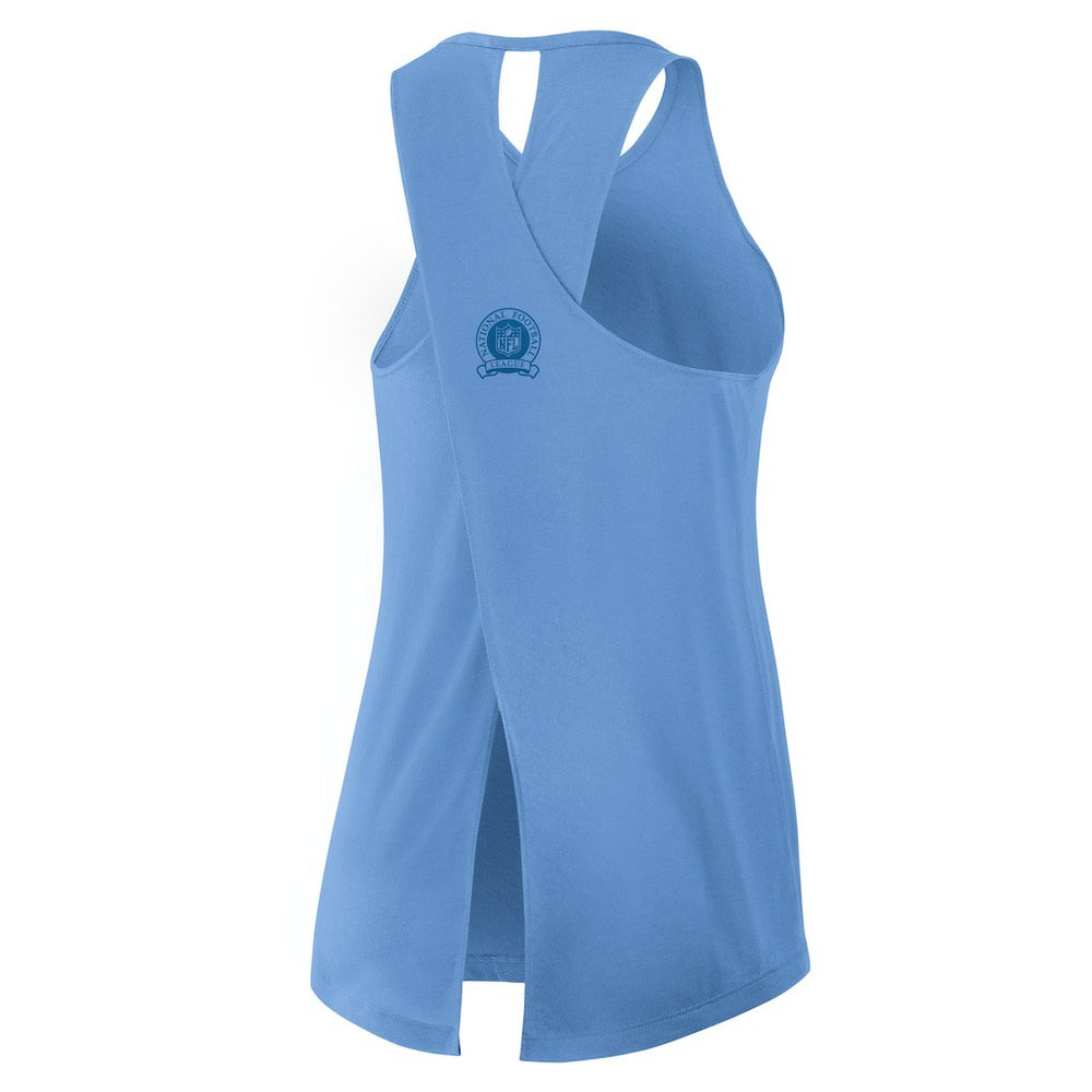 Los Angeles Chargers Nike Women's Glory Open-Back Crisscross Dri-FIT Tank Top