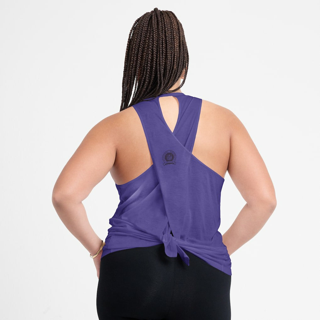 Baltimore Ravens Nike Women's Glory Open-Back Crisscross Dri-FIT Tank Top