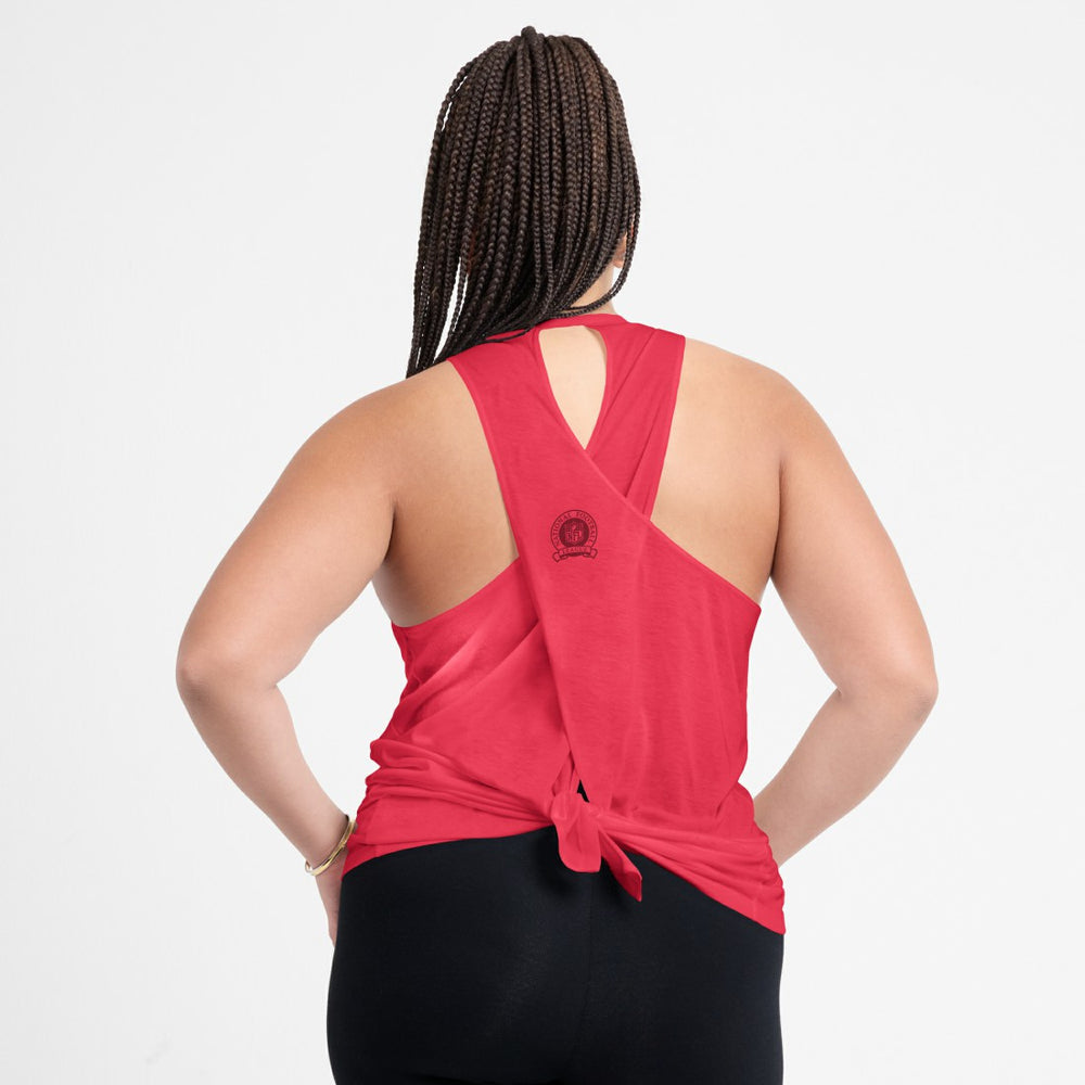 Tampa Bay Buccaneers Nike Women's Glory Open-Back Crisscross Dri-FIT Tank Top