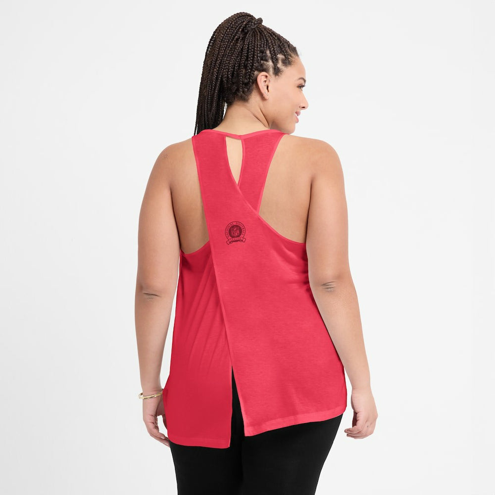 San Francisco 49ers Nike Women's Glory Open-Back Crisscross Dri-FIT Tank Top