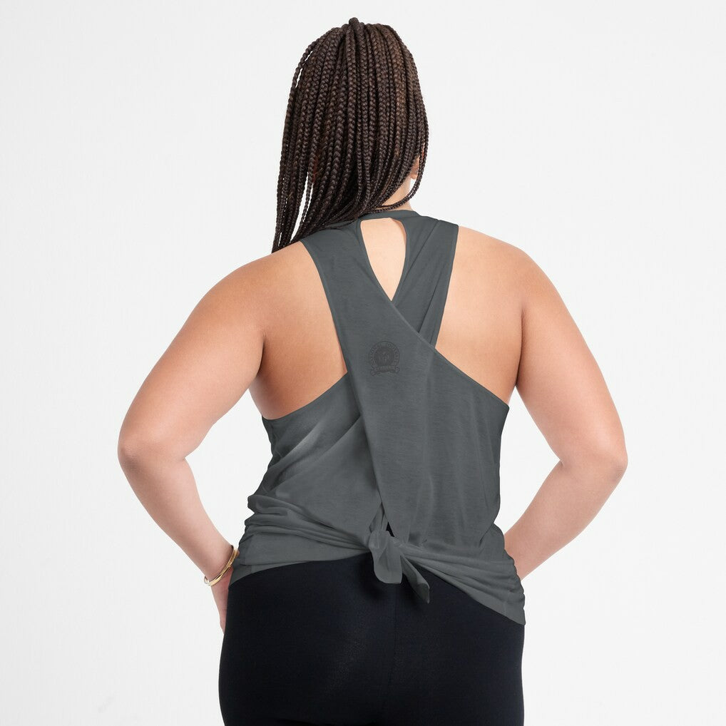 Pittsburgh Steelers Nike Women's Glory Open-Back Crisscross Dri-FIT Tank Top