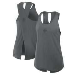 New Orleans Saints Nike Women's Glory Open-Back Crisscross Dri-FIT Tank Top