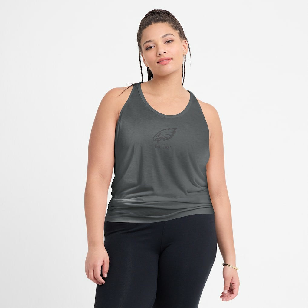 Philadelphia Eagles Nike Women's Glory Open-Back Crisscross Dri-FIT Tank Top