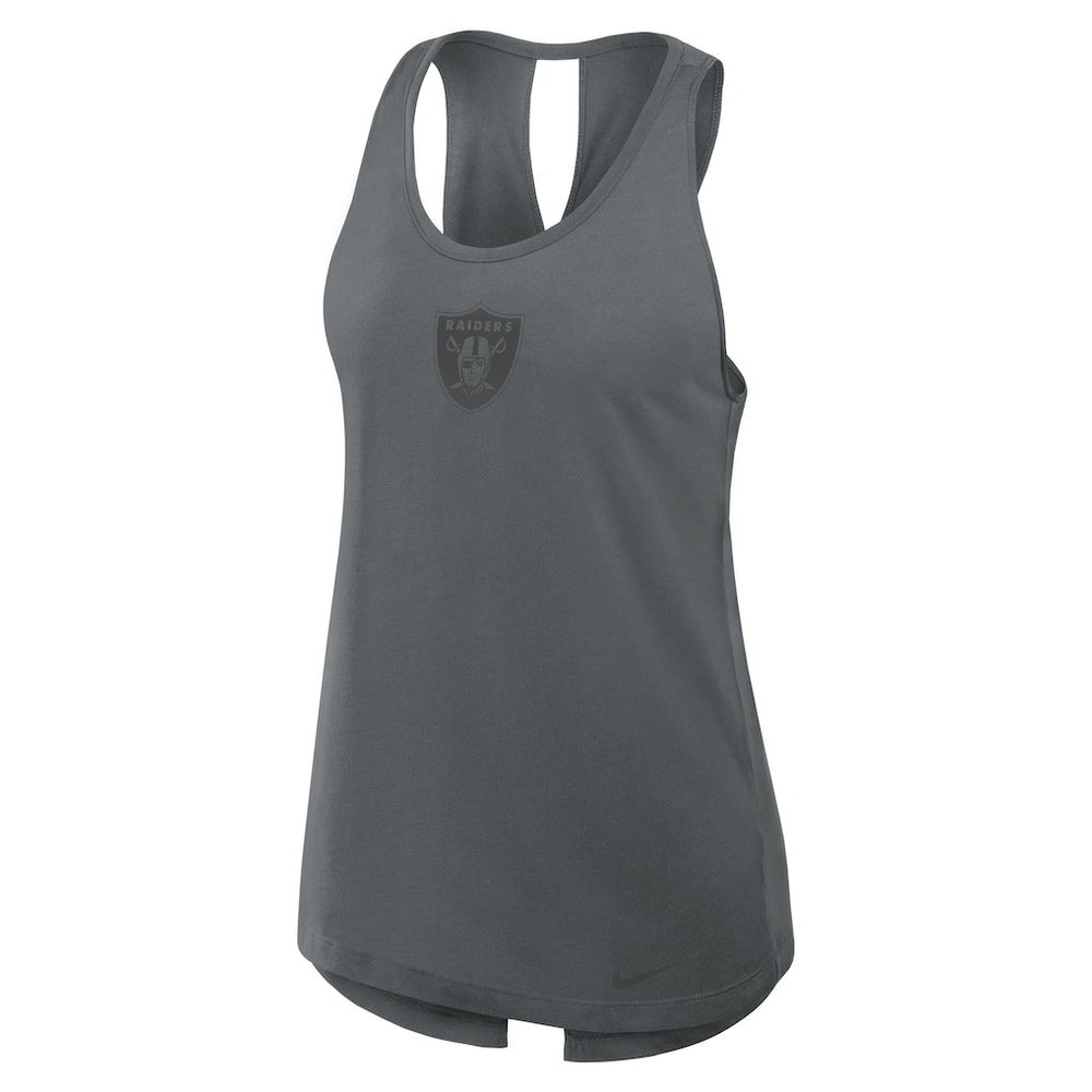 Las Vegas Raiders Nike Women's Glory Open-Back Crisscross Dri-FIT Tank Top
