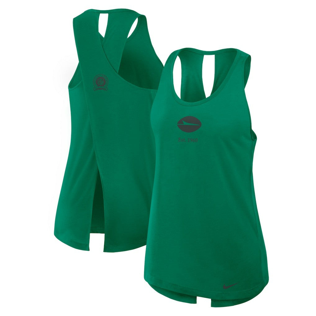New York Jets Nike Women's Glory Open-Back Crisscross Dri-FIT Tank Top