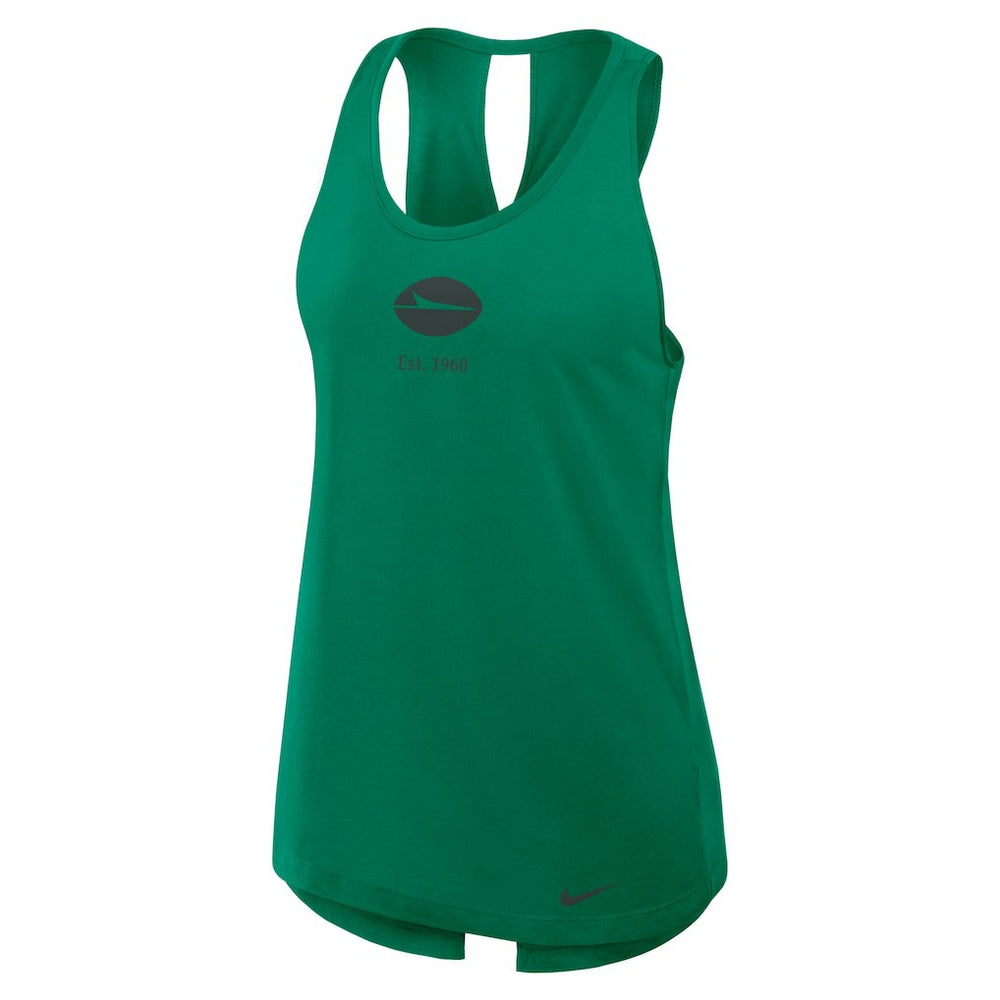 New York Jets Nike Women's Glory Open-Back Crisscross Dri-FIT Tank Top