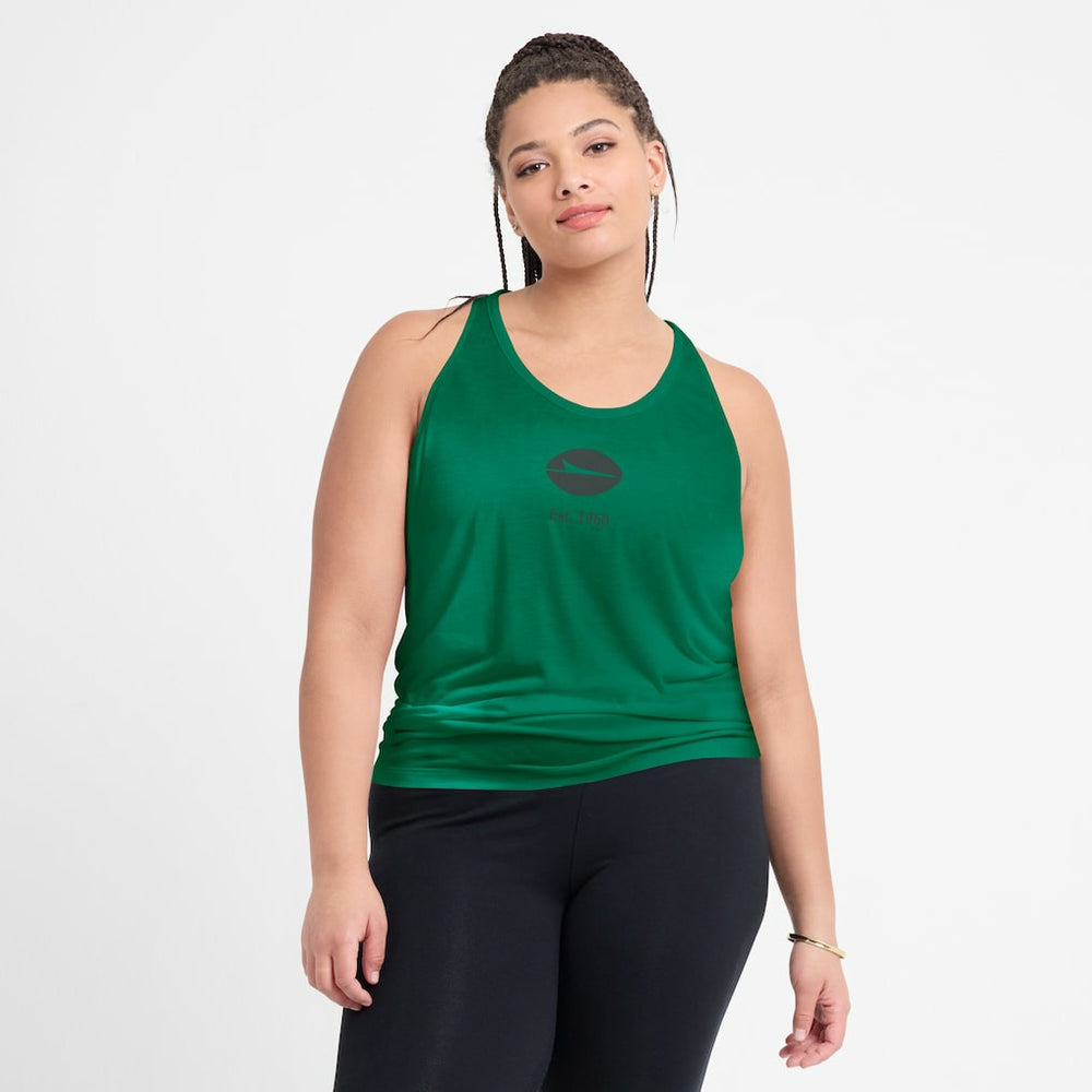 New York Jets Nike Women's Glory Open-Back Crisscross Dri-FIT Tank Top