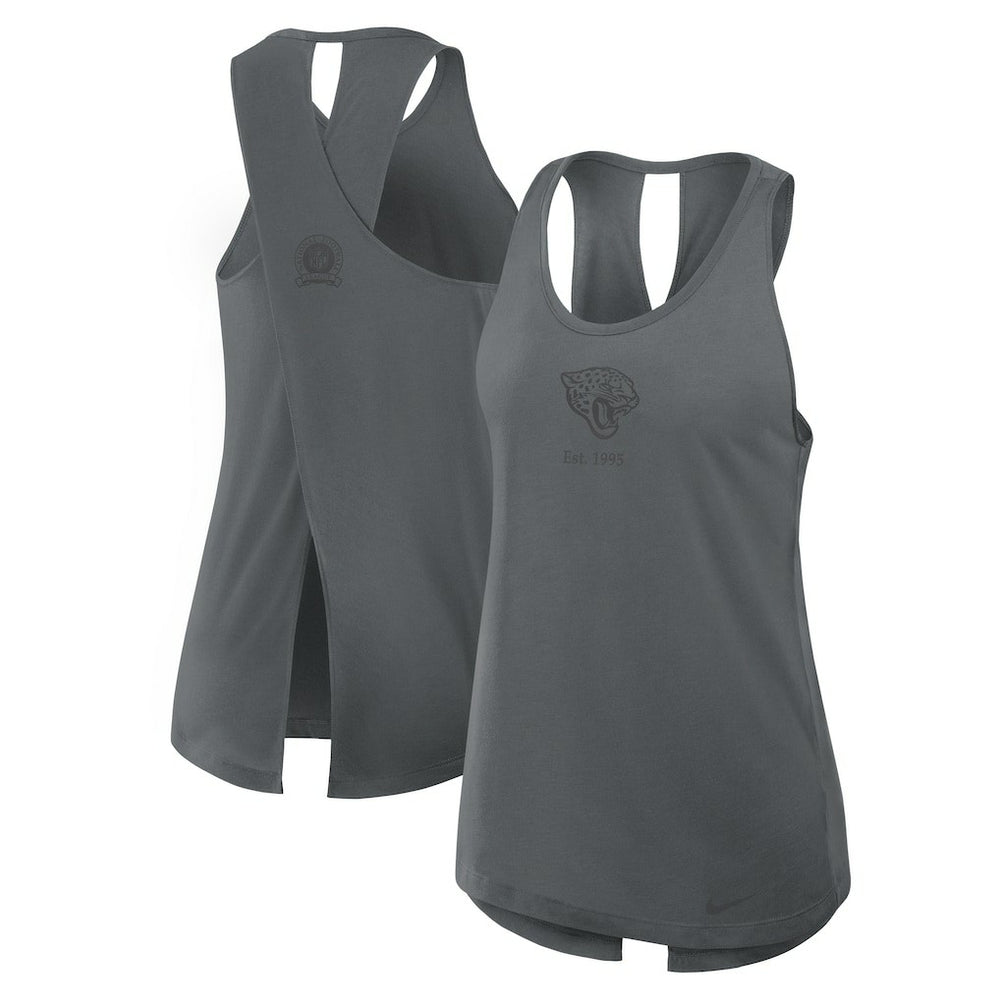 Jacksonville Jaguars Nike Women's Glory Open-Back Crisscross Dri-FIT Tank Top