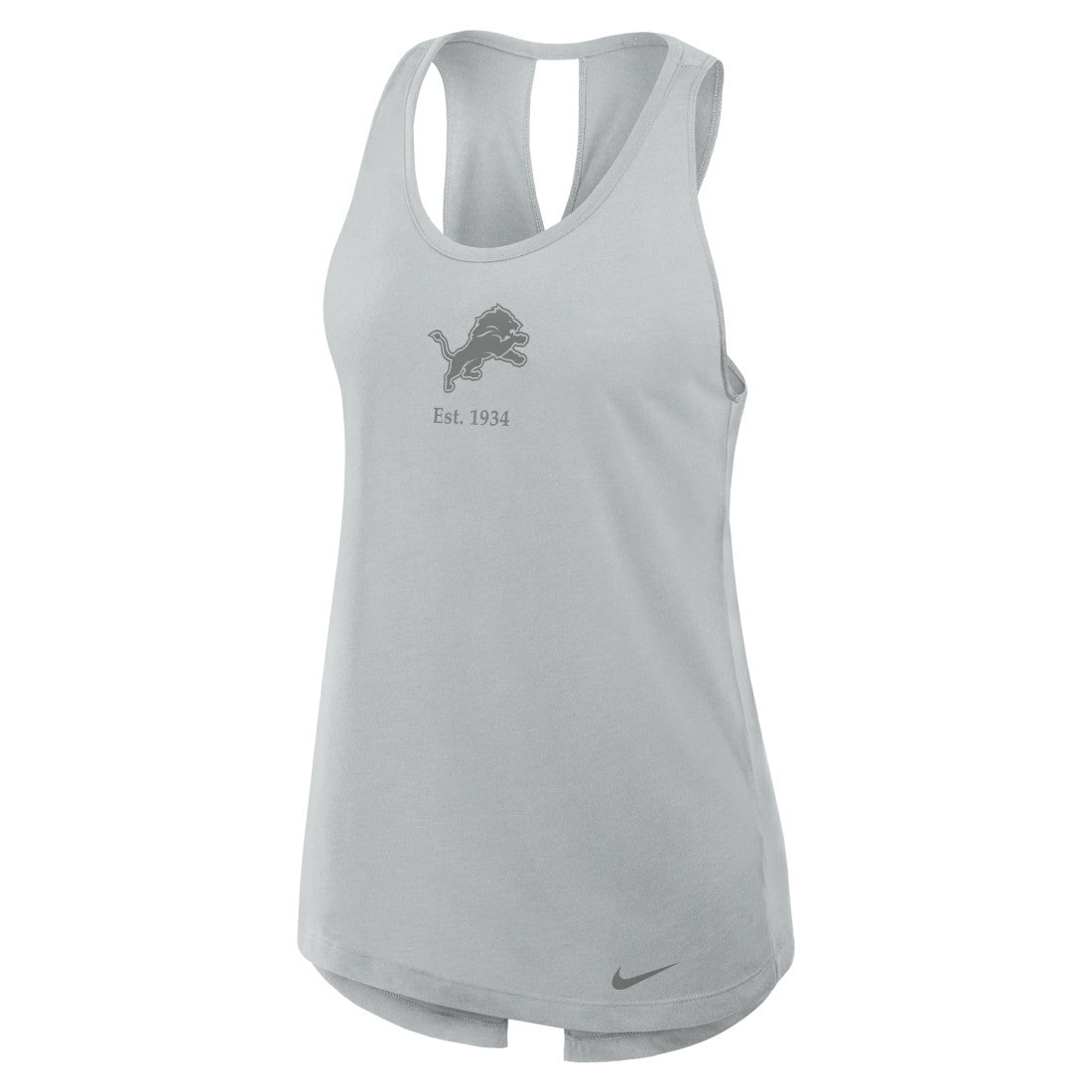 Detroit Lions Nike Women's Glory Open-Back Crisscross Dri-FIT Tank Top