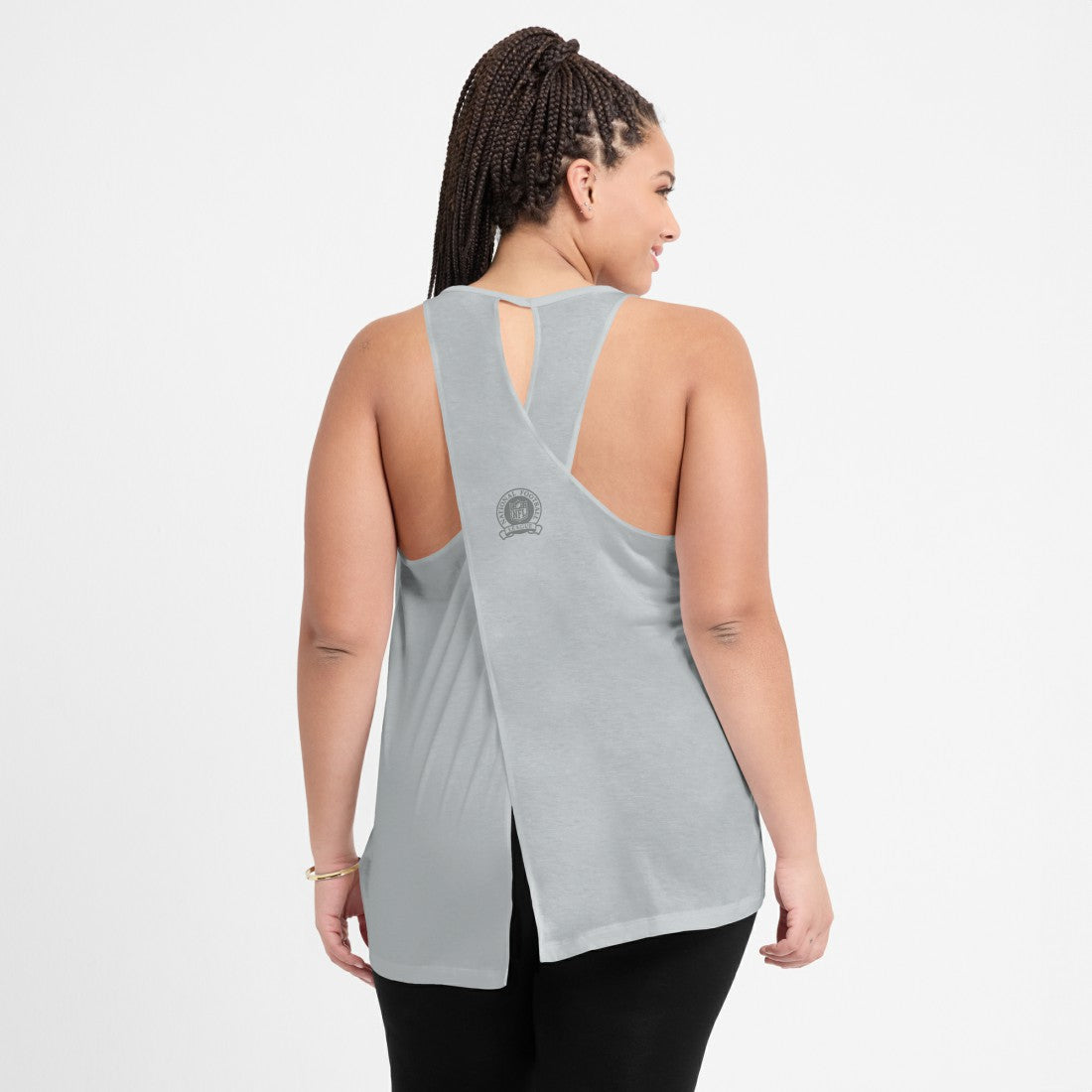 Detroit Lions Nike Women's Glory Open-Back Crisscross Dri-FIT Tank Top