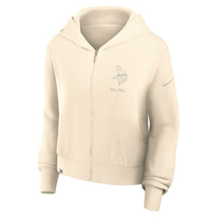 Minnesota Vikings Nike Women's Glory Cropped Full-Zip Hoodie