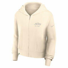 New York Jets Nike Women's Glory Cropped Full-Zip Hoodie