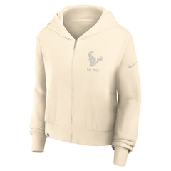 Houston Texans Nike Women's Glory Cropped Full-Zip Hoodie