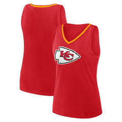 Kansas City Chiefs  Logo Athletic Women's Stellar Win V-Neck Tank Top