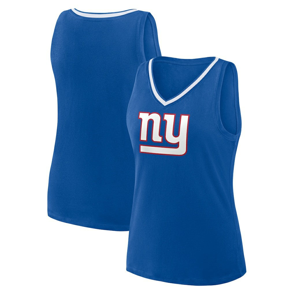 New York Giants  Logo Athletic Women's Stellar Win V-Neck Tank Top