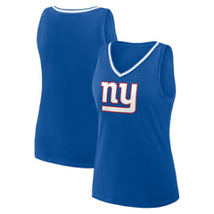 New York Giants  Logo Athletic Women's Stellar Win V-Neck Tank Top
