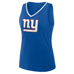 New York Giants  Logo Athletic Women's Stellar Win V-Neck Tank Top