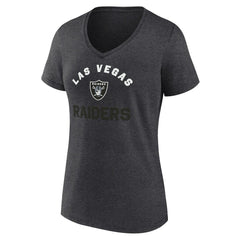 Las Vegas Raiders  Logo Athletic Women's Unrivaled V-Neck T-Shirt