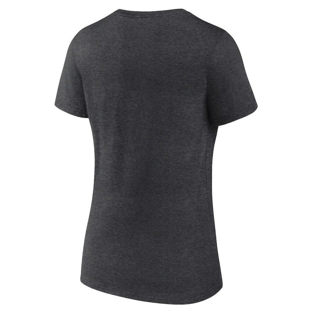 Las Vegas Raiders  Logo Athletic Women's Unrivaled V-Neck T-Shirt