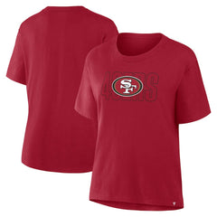 San Francisco 49ers Fanatics Women's Line Em Up T-Shirt