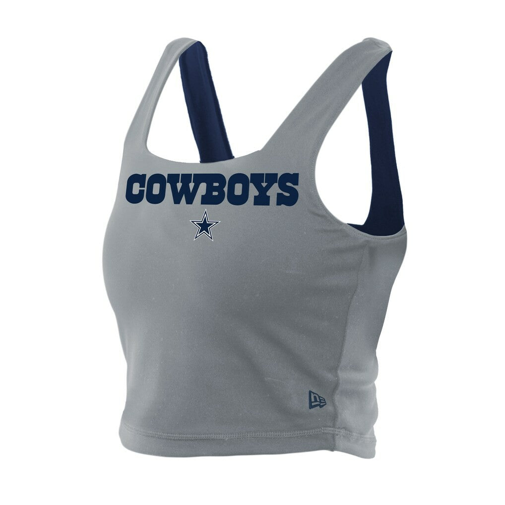 Dallas Cowboys New Era Women's Reversible Cropped Sport Classics Tank Top