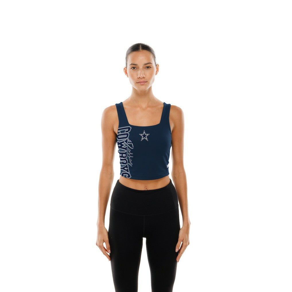 Dallas Cowboys New Era Women's Reversible Cropped Sport Classics Tank Top