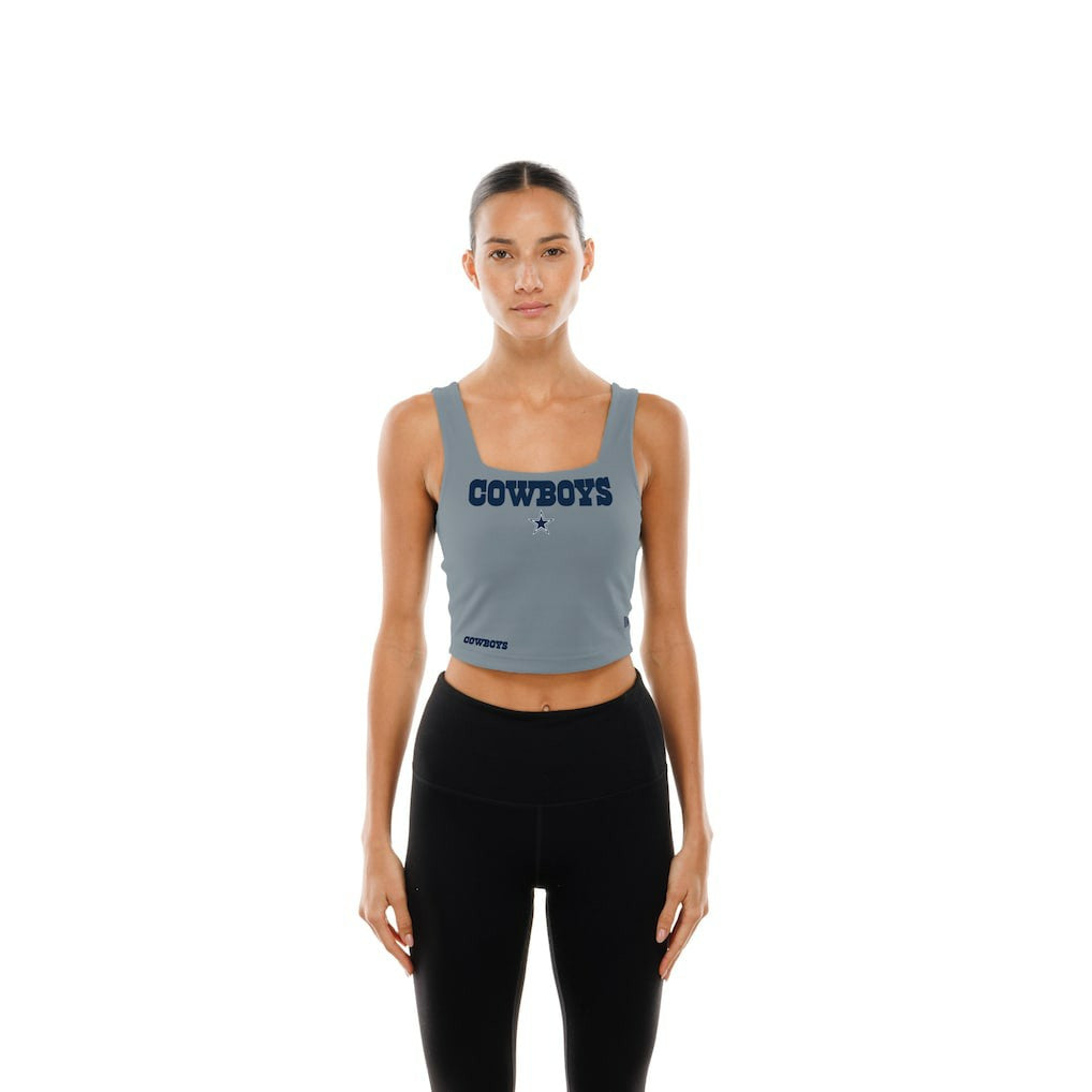 Dallas Cowboys New Era Women's Reversible Cropped Sport Classics Tank Top