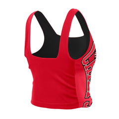 Kansas City Chiefs New Era Women's Reversible Cropped Sport Classics Tank Top