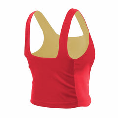 San Francisco 49ers New Era Women's Reversible Cropped Sport Classics Tank Top