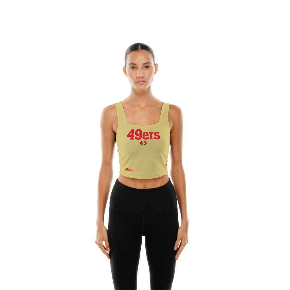 San Francisco 49ers New Era Women's Reversible Cropped Sport Classics Tank Top