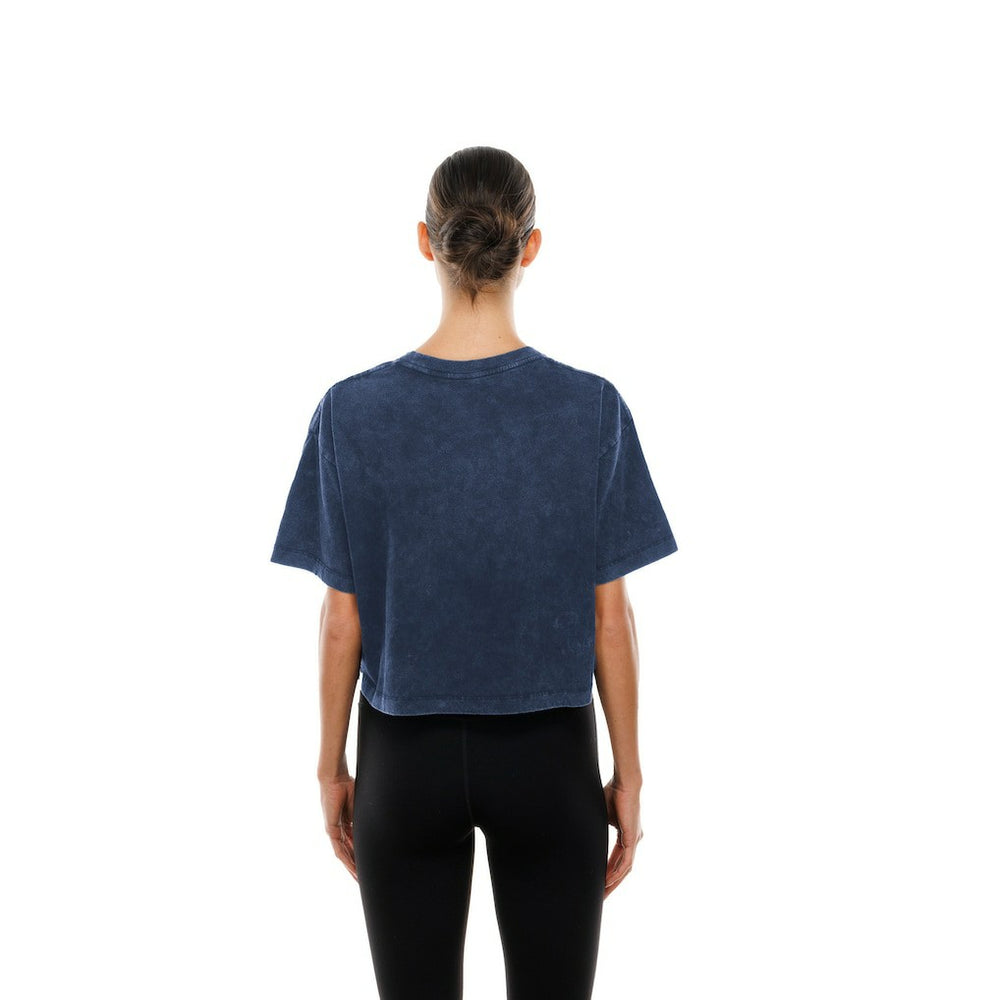 Dallas Cowboys New Era Women's Cropped Boxy Sport Classics Mineral Wash T-Shirt