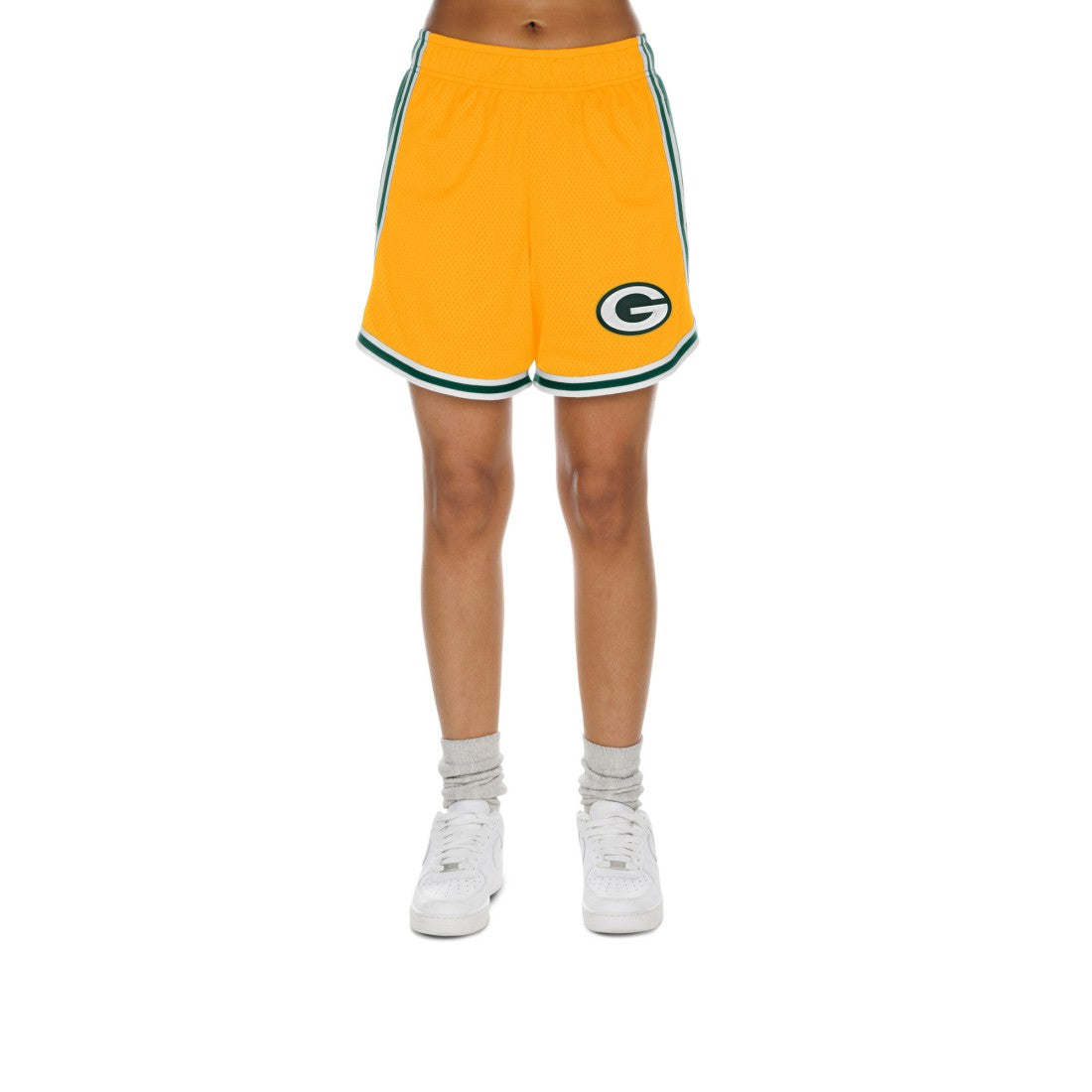 Green Bay Packers New Era Women's Sport Classics Mesh Shorts