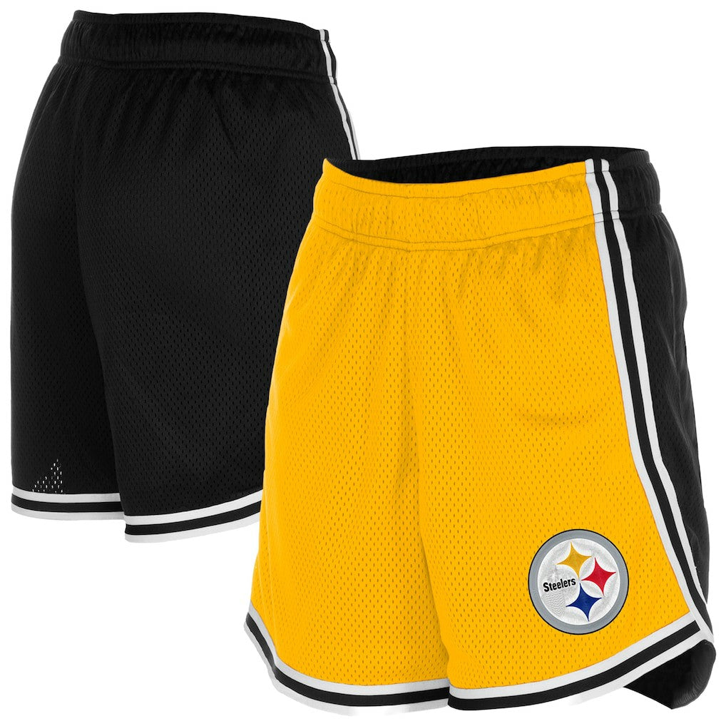 Pittsburgh Steelers New Era Women's Sport Classics Mesh Shorts
