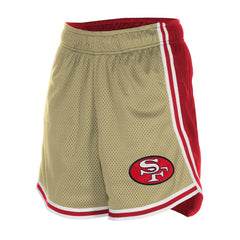San Francisco 49ers New Era Women's Throwback Sport Classics Mesh Shorts