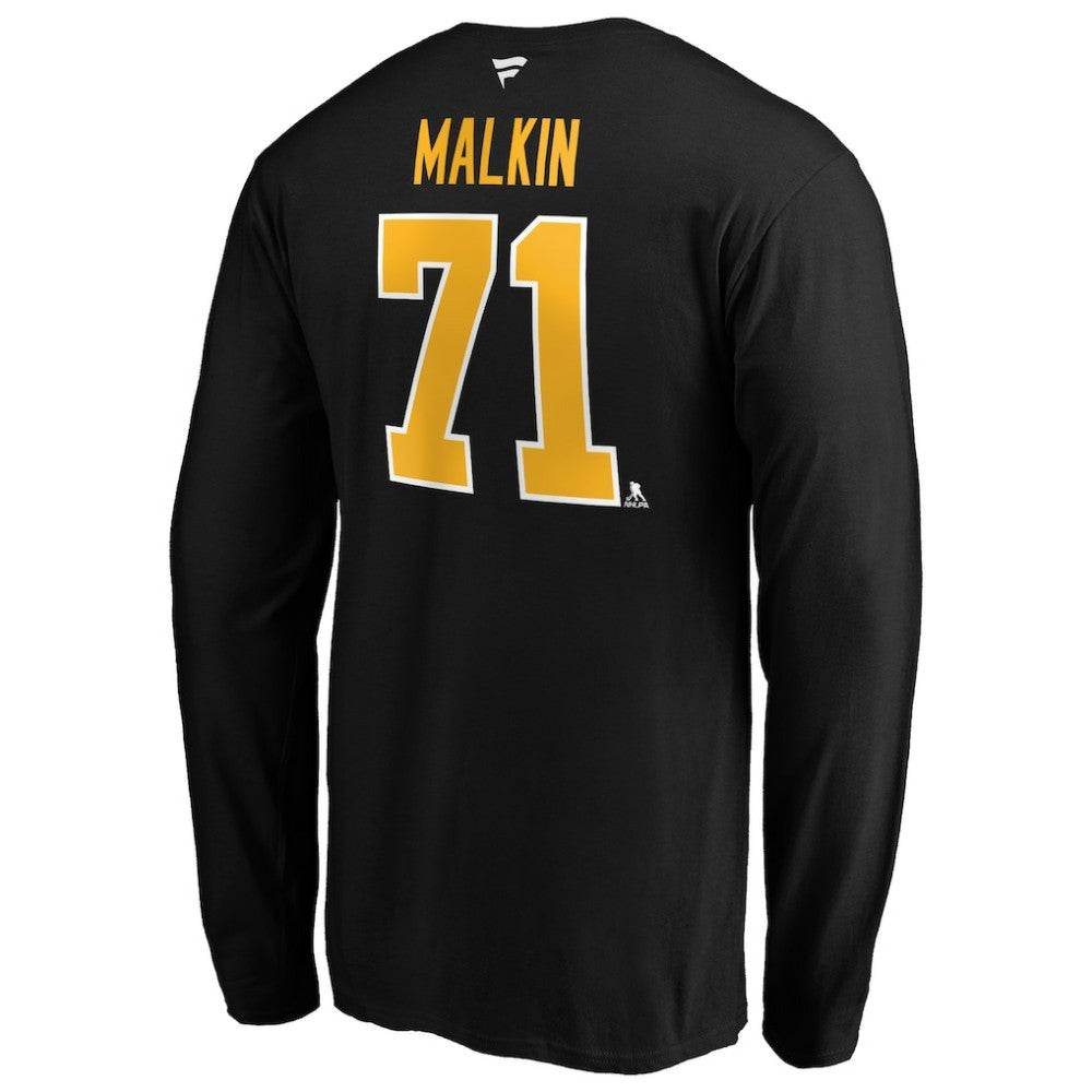 Evgeni Malkin Pittsburgh Penguins Fanatics Authentic Stack Name & Number T-Shirt Outlet